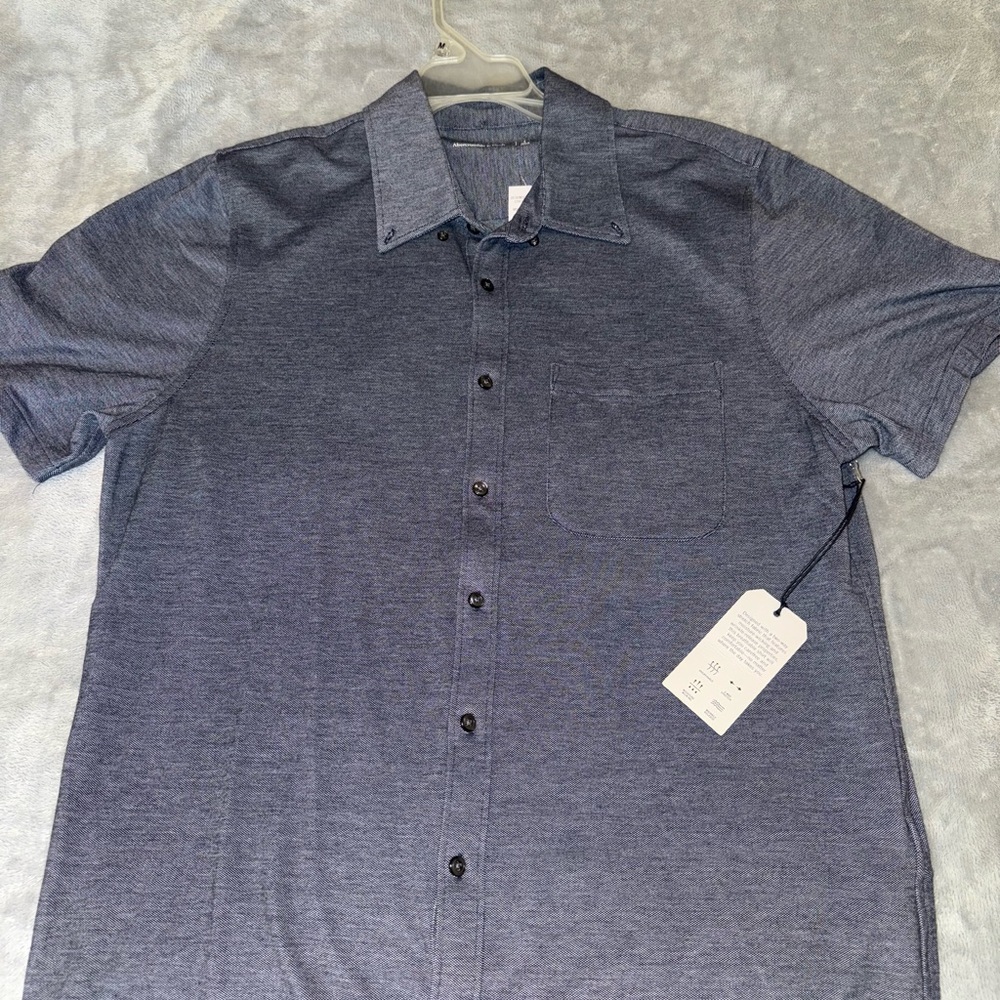 Abercrombie & Fitch Blue Casual Button Down Shirt